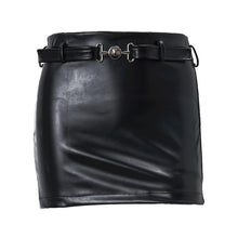 Load image into Gallery viewer, &quot;Black Leatherette Skirt,&quot;
