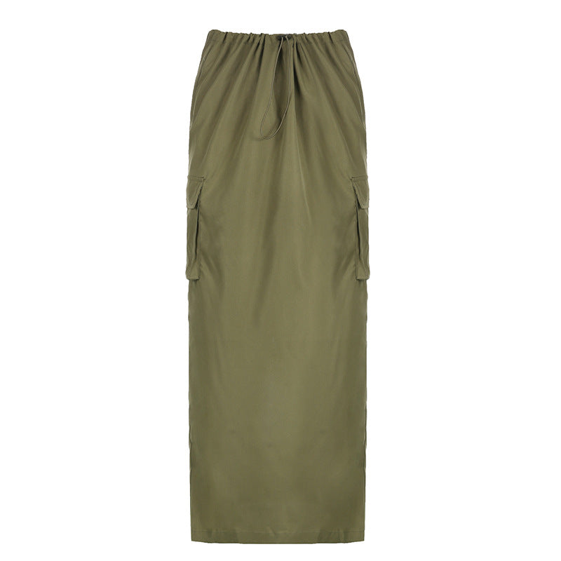 Army Cargo Split  Skirt